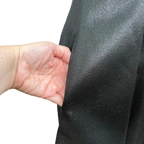 Halston Heritage NWT Black Metallic Adrian Fit and Flare Mini Dress Size 0 - Picture 10 of 16